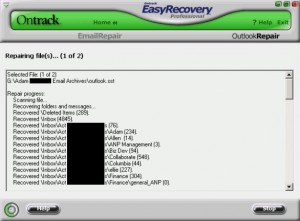 Easy Recovery Professional Converts OST emails to PST